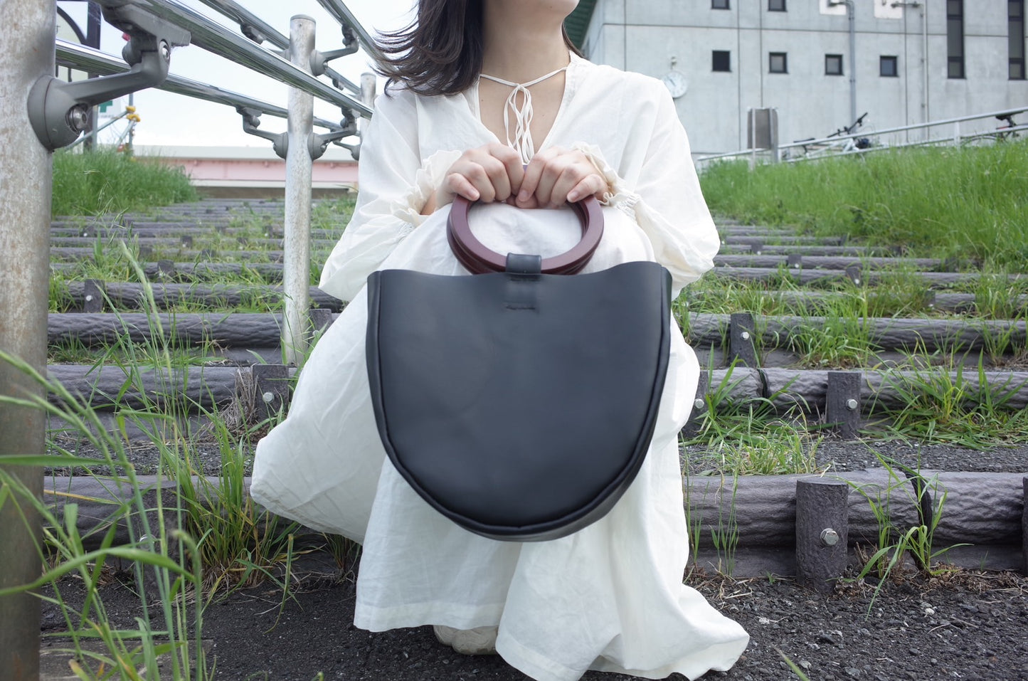 Wood Handle Bag